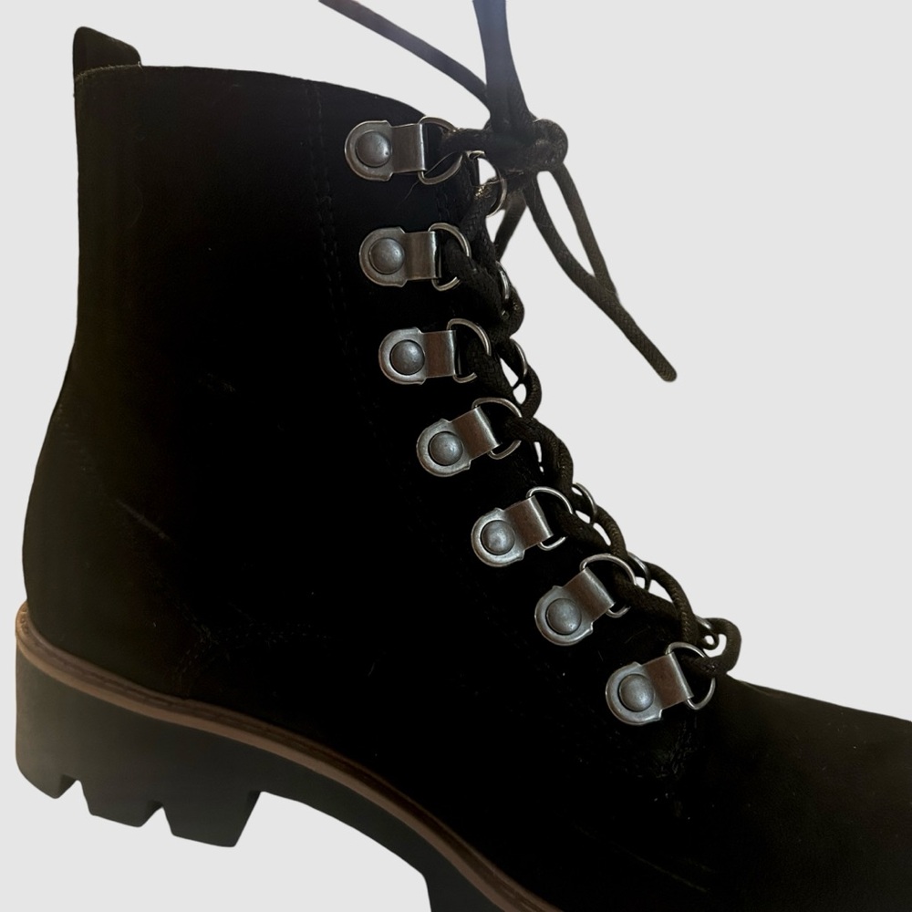 White Mountain Women's Lace-Up Ankle Boot - Black - Picture 2 of 7